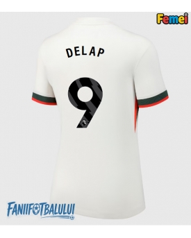 Chelsea Liam Delap #9 Tricou Fotbal Replică 2025-26 Femei Deplasare